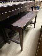 Francis Bacon/New York antique player piano w/ bench 63x29x53