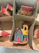 Cardboard christmas house ornaments