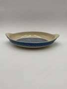 Oval Pottery Baking Dish: With Hot Pad and Box