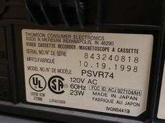 Two VCRs: Sony and Proscan