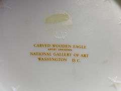 Westmoreland milk glass Bicentennial eagle decorated plate
