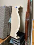 Three window cornices, and plastic drawer unit w/ contents