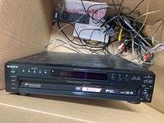 Sony cassette, Sony receiver, Sony DVD player, speakers