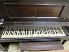 Francis Bacon/New York antique player piano w/ bench 63x29x53