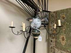 Fishing motif ceiling light fixture