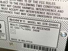 Sony cassette, Sony receiver, Sony DVD player, speakers