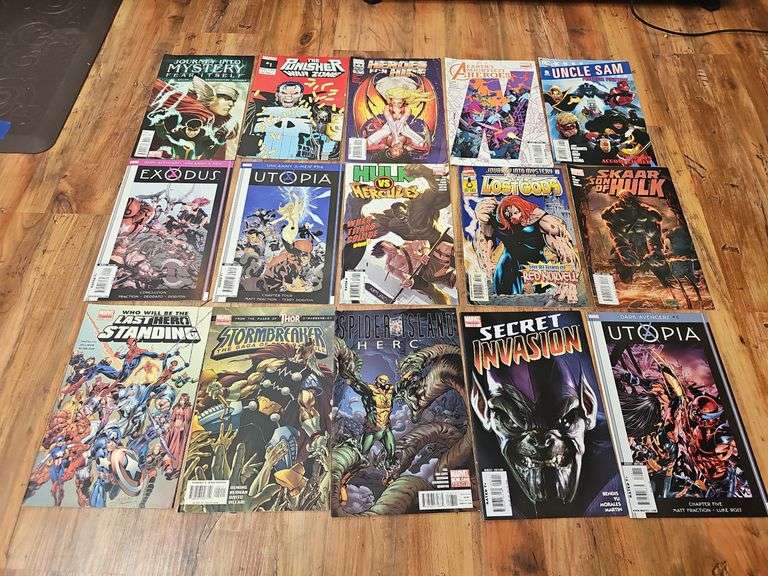 Comic books including: Exodus, Utopia, Secret Invasion