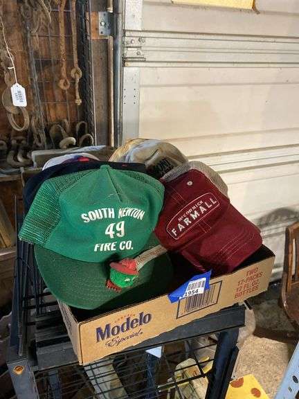 Flat of baseball caps