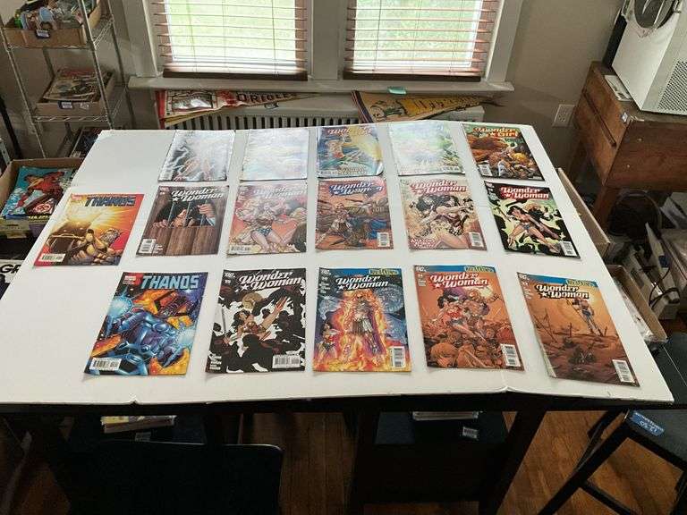 Comic books including: Wonder Woman, Thanos
