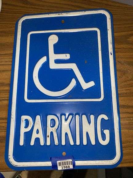 Handicap PARKING sign