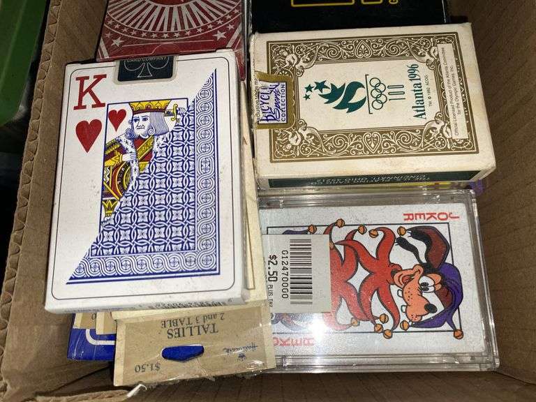 Playing card decks, tally cards
