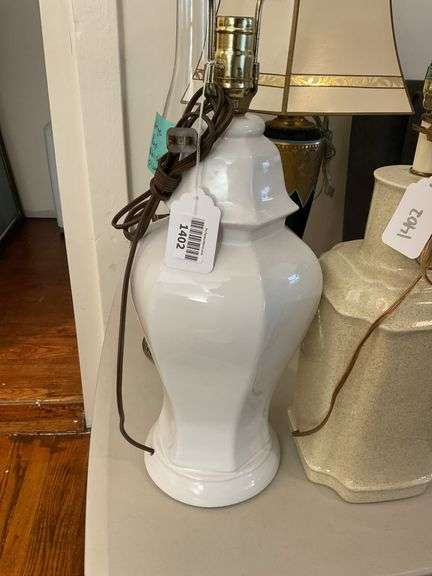 Two ceramic table lamp bases