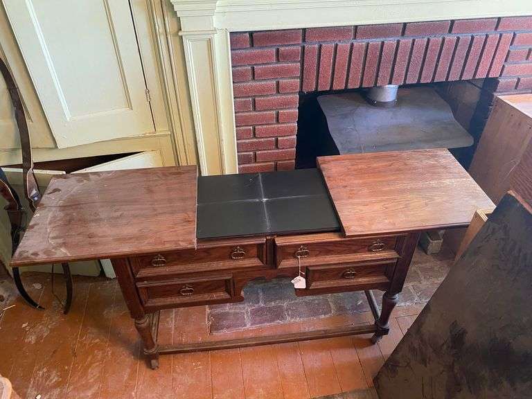 Drexel oak server w/ expanding top 46x19x31
