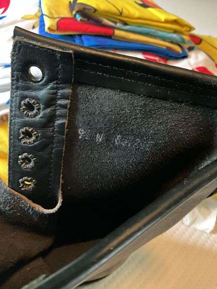 Black leather boots sz: 9.5W