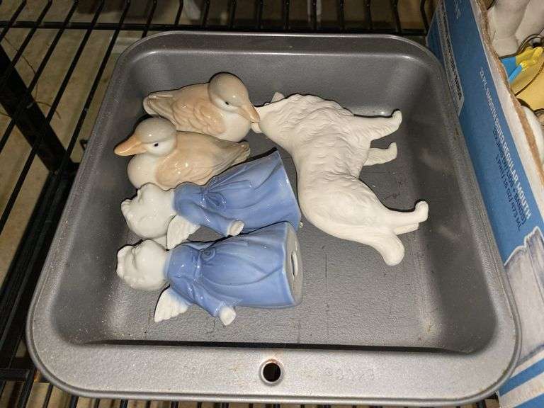 Bird, animal, and people figurines lot