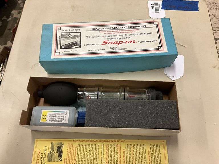 Snap-on YA2000 Head-Gasket Leak Test Instrument