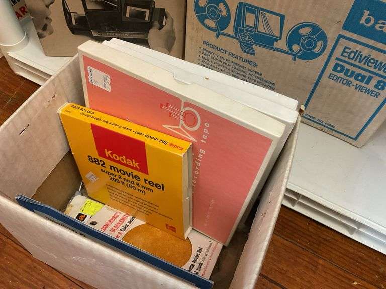 Contents of shelf: Film editor, slide viewer, misc