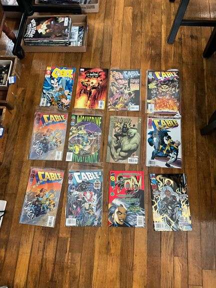 Comic book lot including: Cable, Wolverine, X-Men, X-Force