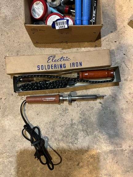 Soldering irons, solder lot, desoldering pumps