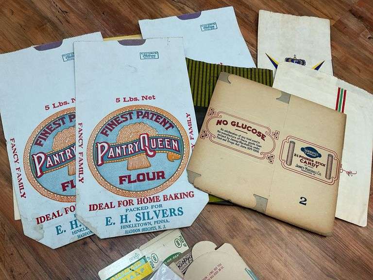 Advertising containers, labels, and bags