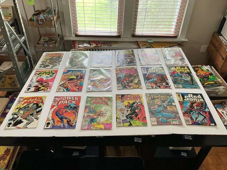 Comic books including: Power Pack, Red Sonja, Fantastic Four
