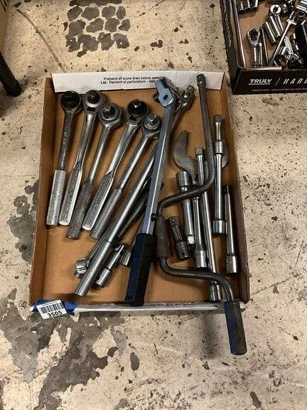 Lot to include ratches, breaker bars, extensions and more