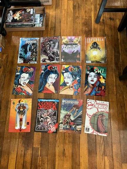 Comic book lot including: Shi, Supreme, Avengers