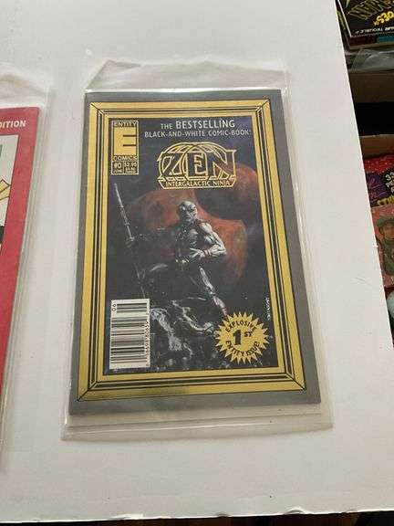 Zen action figure and two comic books