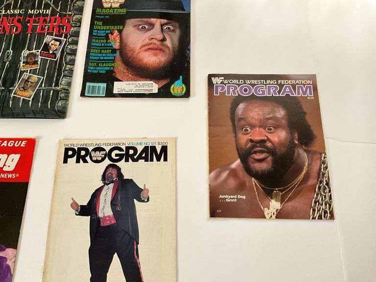 Wrestling programs and magazine, Classic Movie Monster stamp folder