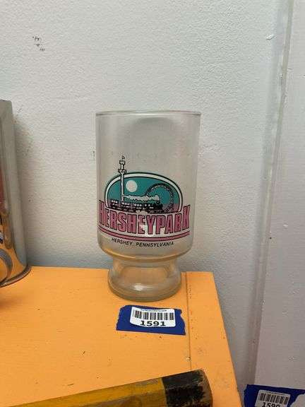 Hershey Park souvenir pencil and glass