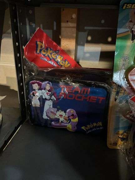 Pokeman cards and tins, Mega Looper stunt flyer in package