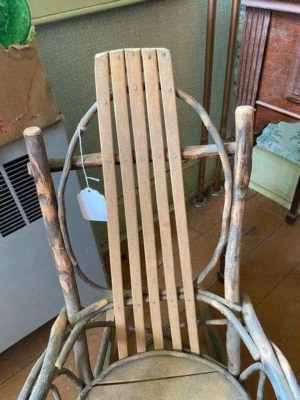 Childs Adirondack twig rocker