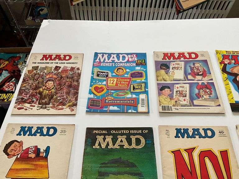 MAD magazines and comic books: Famous Monsters, Cracked