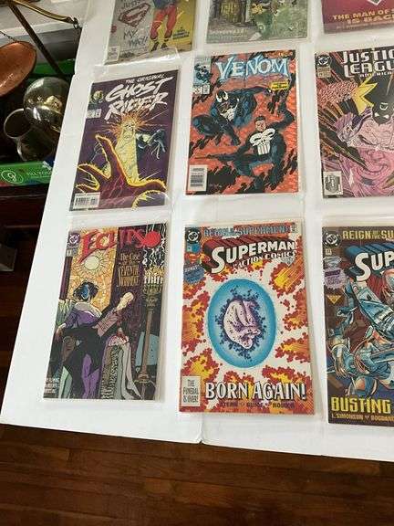 Comic books including: Batman, Superman, Ghost Rider