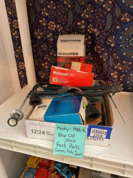 Mostly 1960s-70s new old stock Ford parts and others