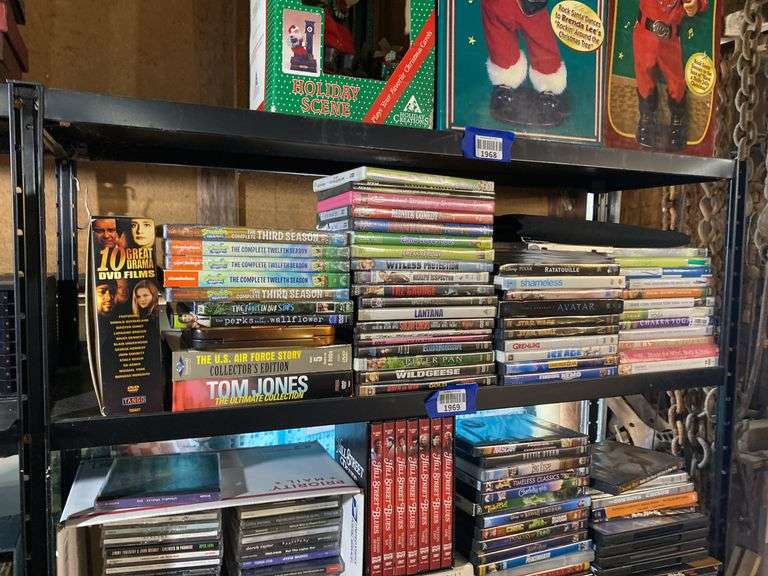 Contents of shelf: DVD lot