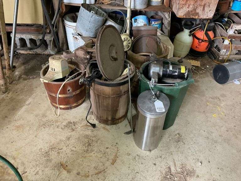 Lot of electric ice cream churns