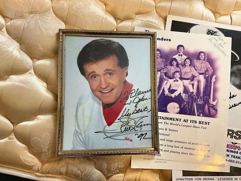 Signed entertainer photographs