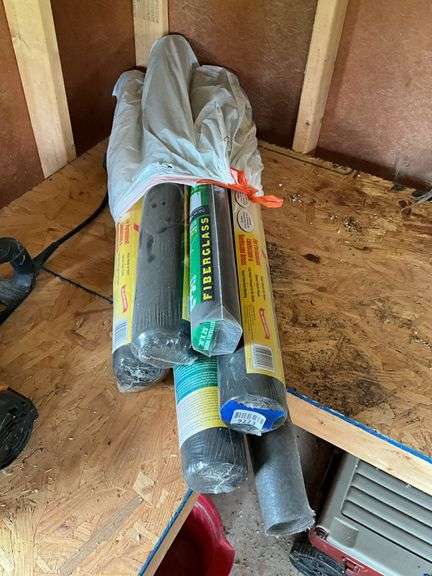 Mostly new rolls of landscape fabric