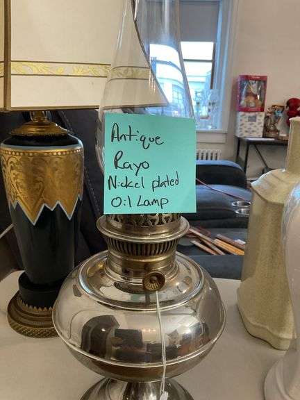 Rayo oil lamp w/ nickel finish