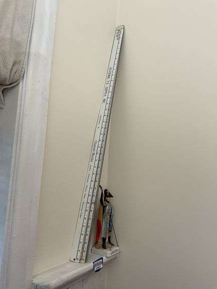 Eagle Bearer military figurine, and advertising yardsticks