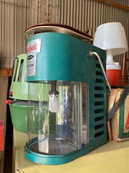 Coleman camping stove and catalytic heater, propane lantern, battery lamp, propane fuel