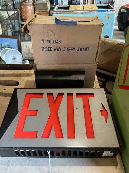 Lighted EXIT sign