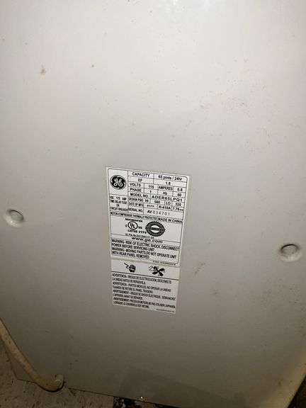 GE dehumidifier