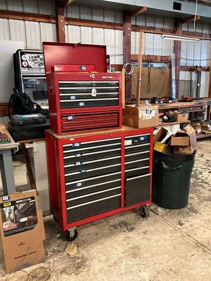 Craftsman 3 piece tool chest, no contents 63 X 44 X 18, ***Please note: you must pick up this lot during the last hour of the pickup window.