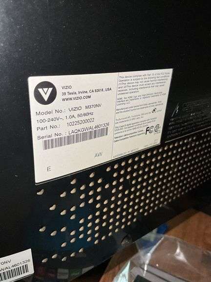 Vizio TV model: M370MV w/ remotes, cables