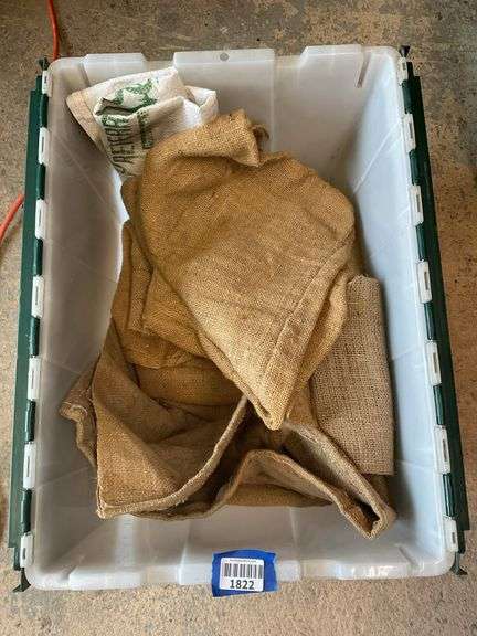 Printed burlap sacks including CV Cooperative/Shippensburg