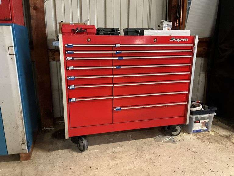 Snap-on Tool box, no contents, 46 X 54 X 29, ***Must come during the last 2 hours of scheduled pickup to get this item.