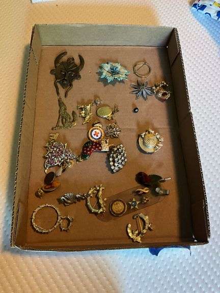 Costume jewelry: figural and other pins
