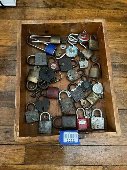 Vintage padlocks and keys